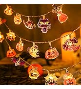LOLStar Halloween String Lights Fairy Lights Indoor, 9.8FT 20LED Halloween Window Lights Decorati...