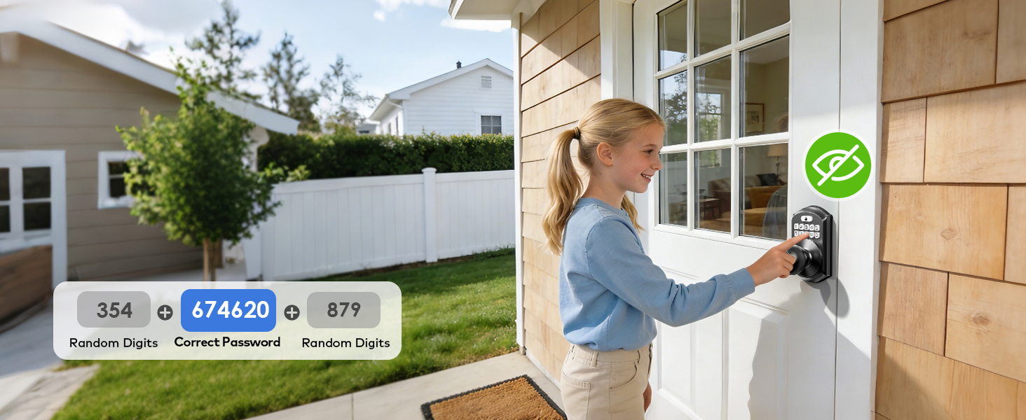 Anti-peep code lets you enter random digits before/after real pin to prevent others from seeing it.