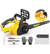 16 Inch Electric Chainsaw Cordless Compatible with Dewalt 20V/60V MAX Battery (Tool Only), Brushl...