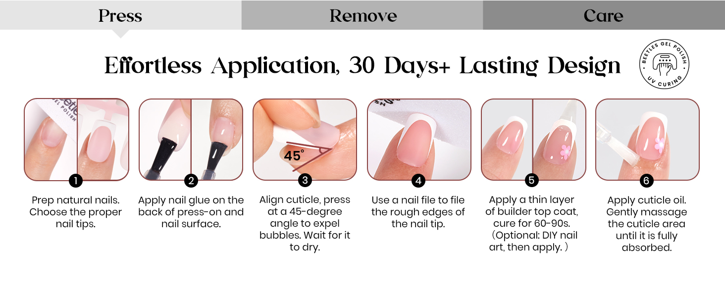 Beetles Press On Nails Kit