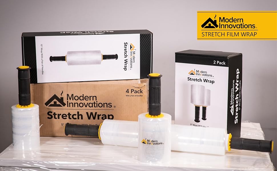Stretch Wrap - Industrial Clear Plastic Stretch Wrap Film for Pallet Wrap, Moving Supplies Stretch