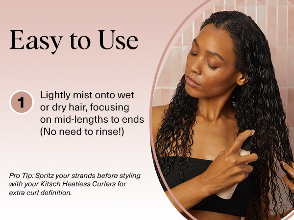 Detangler Spray for Wavy, Fine, Dry & Damaged Hair, Sulfate-Free Frizz Control for Women, Men & Kids