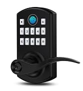 Hidalife Smart Door Lock with Keypad, Fingerprint Keyless Entry Digital Lock for Front Door, Reke...