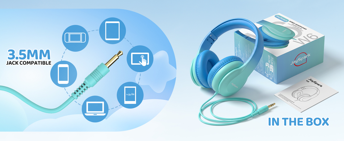 3.5mm Jack headphones for kids