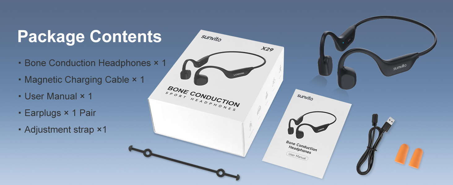 sunvito Bone Conduction Headphones