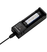 Keeppower 18650 Protected Battery P1840C 3.6V 4000mAh Rechargeable with K1 1-Bay USB-C Battery Ch...
