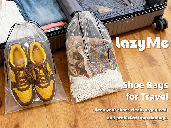 clear shoe bags fortravel