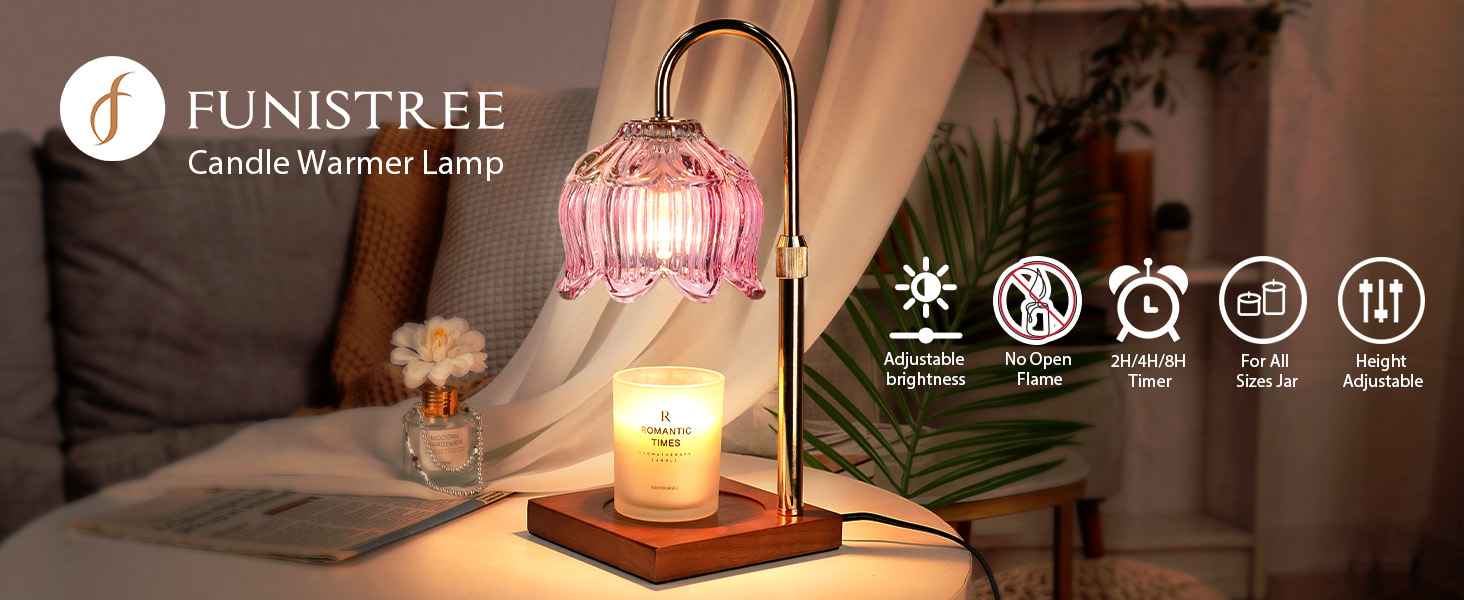 Candle Warmer Lamp with Timer Dimmable