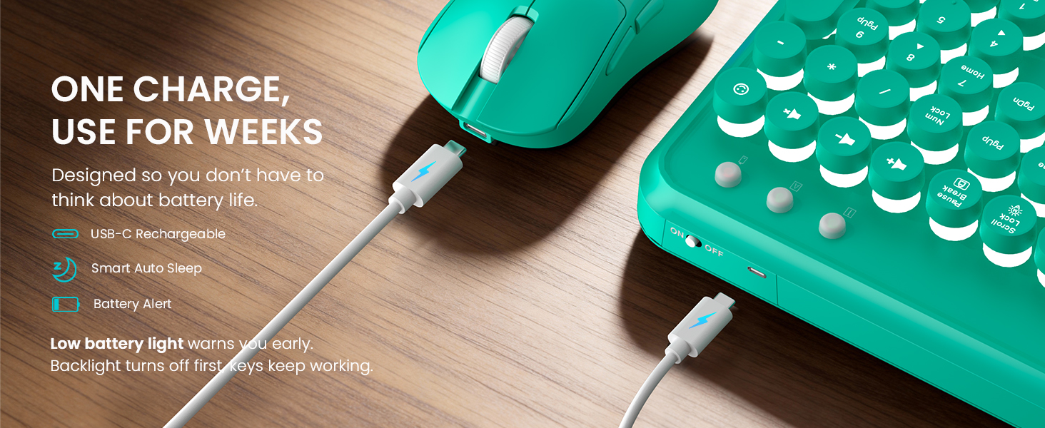 rechargeable keybaord mouse