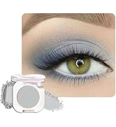 HHLTOH Grey Single Matte Eyeshadow Makeup, Neutral Powde Eye Shadow for Older Women, Smoky Gray G...