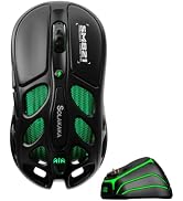 SOLAKAKA SM821 Tri-Mode Wireless Gaming Mouse with Mangetic Charging Dock | 24000 DPI, 2.4GHz/BT/...
