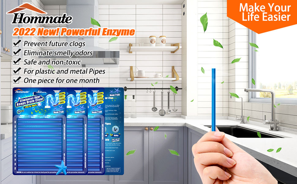 Drain Sticks Drain Stix Dtainstix Drain Deodorizer for Clogs Odors