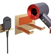 XIGOO Adhesive Hair Dryer Holder - Stick on Wall or Wall Mount Bathroom Hair Blow Dryer Rack Orga...
