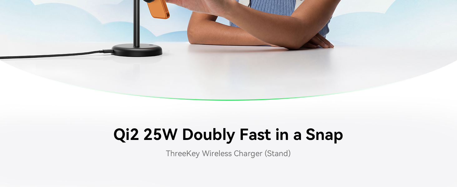 Threekey Wireless Charger Stand