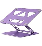 Aoviho Adjustable Laptop Stand for Desk,Portable Laptop Stand Holder and Riser,Foldable Aluminum ...