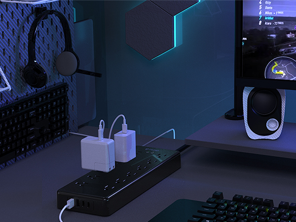 flat wall extension cord