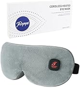 Heated Eye Mask, Cordless Warm Eye Compress for Dry Eyes, Blepharitis, Light Blocking Heat Eye Ma...