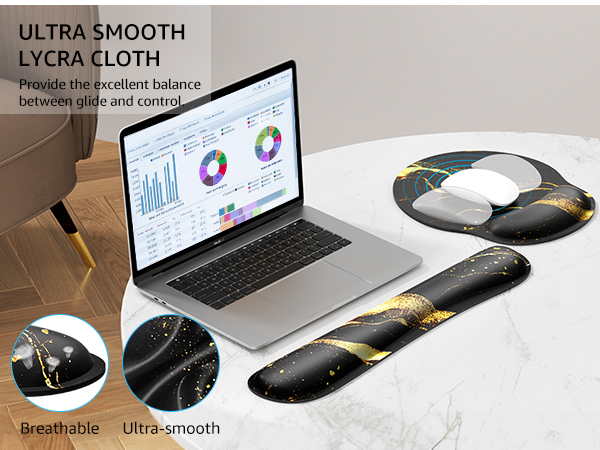 Ultra-smooth lycra surface