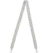Frinnovan, Rhinestone Purse Strap Braid Wide Crossbody Bag Strap Sparkle Glitter Shoulder Strap f...