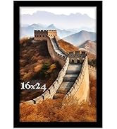 Picrit 16x24 Picture Frame, Photo Frame for Wall Mounting Display, Black