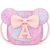 mibasies Toddler Purse Girl Gifts: Birthday Gifts for Girls 3-8 Mini Mouse Ears Bow Purse (Purple...