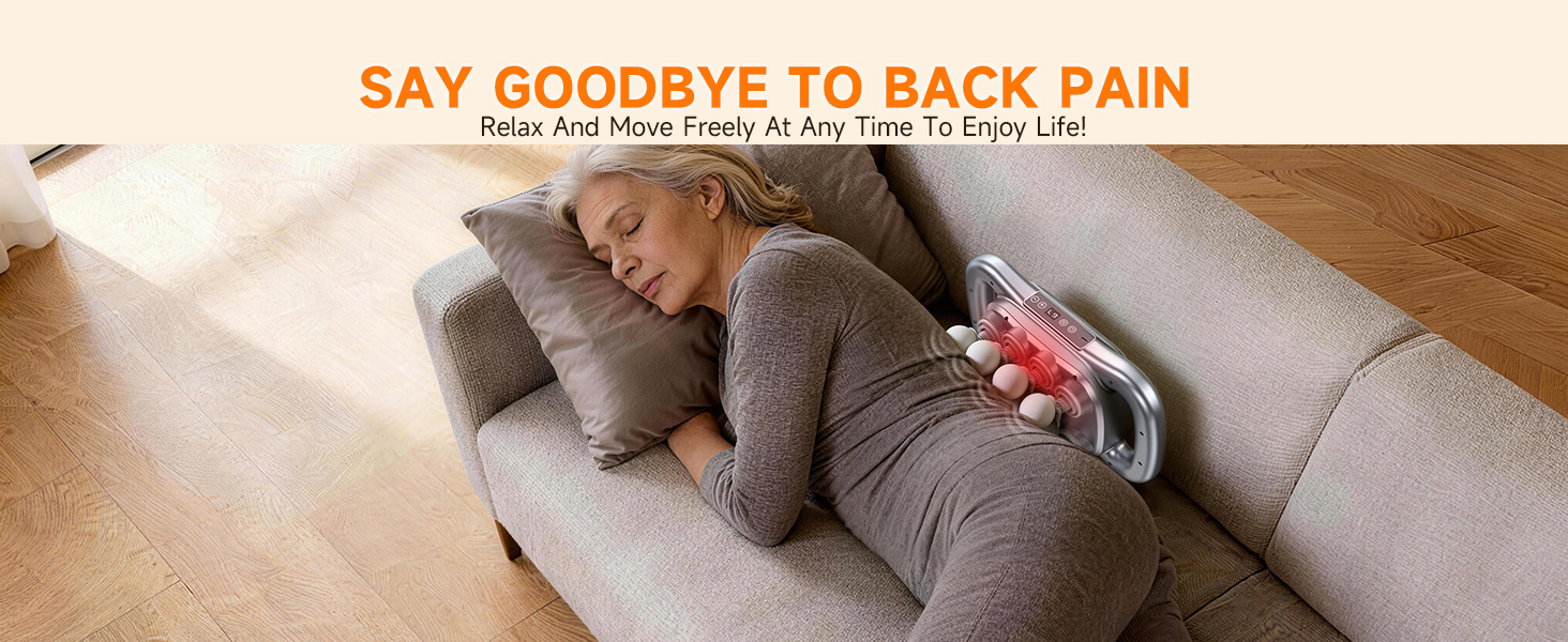 smooth spine triple fusion back massager for pain relief electric massager for back pain