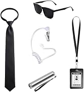 Agent Costume Set - 5 Pcs Secret Service Spy Costume Accessories. | Applicable to Halloween with ...