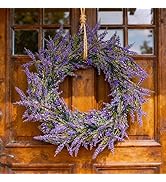 RAINFLOW 5.9Ft Lavender Garland - Purple Artificial Lavender Garlands for Decoration, Summer Garl...