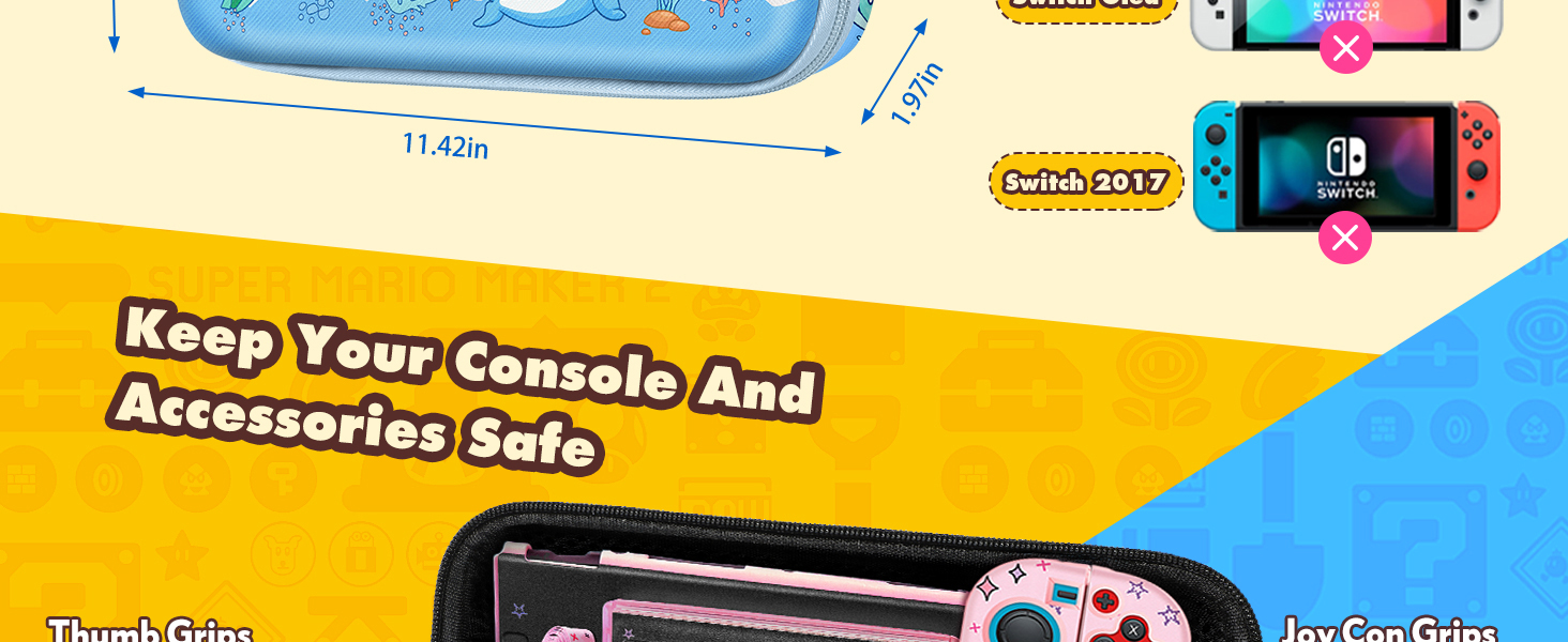 Gurgitat 6in1 Kits Accessories Bundle for Nintendo Switch Lite 2019