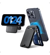 Magnetic Wallet, Compatible with MagSafe Wallet for iPhone, Mag-Safe Wallet with Adjustable Stand...