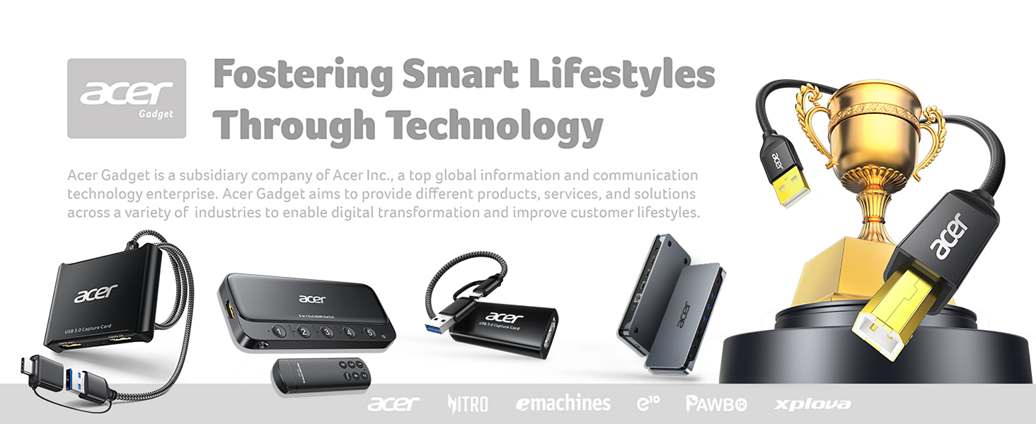 printer cable with acer gadget