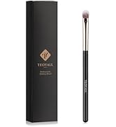 TEOYALL Eye Crease Brush, Soft Dense Synthetic Bristles Eyeshadow Brush Flat Concealer Brush For ...