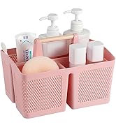 rejomiik Portable Shower Caddy Basket Plastic Cleaning Caddy Organizer Storage Tote with Handle f...