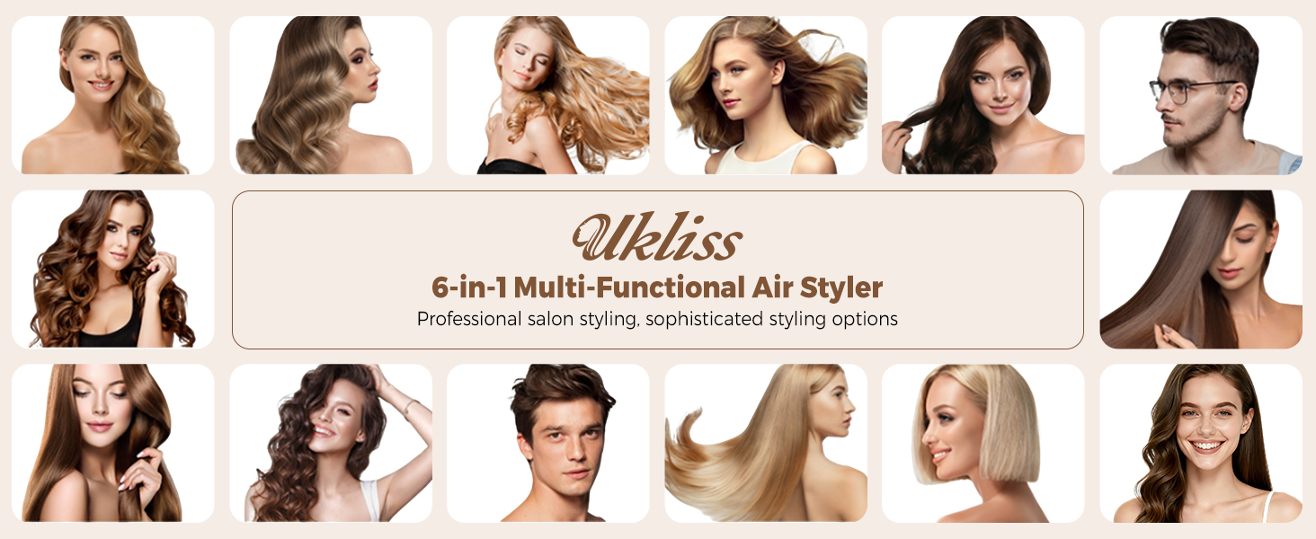 Ukliss 6 in 1 Hair Dryer Brush