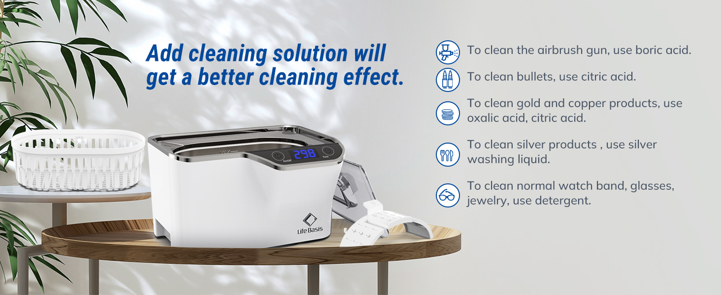 add cleaning solution