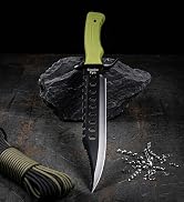 Snake Eye Tactical Rambo Style Survival Hunting Fixed Blade Knife With Nylon Sheath
