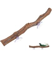 Mipcase Lizard Pet Stand Snake Tank Accessories Vines for Reptile Terrarium Suction Cup Type Wood...