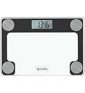 Taylor Digital Compact Scale with Travel/Storage Tote, Mini Weighing Device for Body Weight and P...