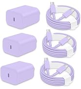 AISNI USBC Charger Block for iPhone 17/16/15 Charger Fast Charging 3 Pack | 20W Type C Charger wi...