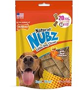 Nylabone Natural Nubz Chicken Dog Treats 1 (20 Count) Large - 30+ lbs.