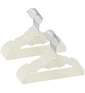 GoodtoU Kids Velvet Hangers, 50 Pack Baby Hangers for Closet Toddler Hanger Infant Clothes for Or...