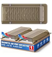 Super Strong Magnetic Vent Deflector, One-Piece Snap-Lock Sideways AC Vent Deflector for for Wall...