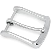TYWestyles Heavy Duty Stainless Steel Belt Buckle - 1.5 Inch Polished Silver for Dress Casual & Work