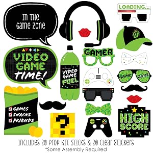 Game Zone - Photo Booth Props Kit