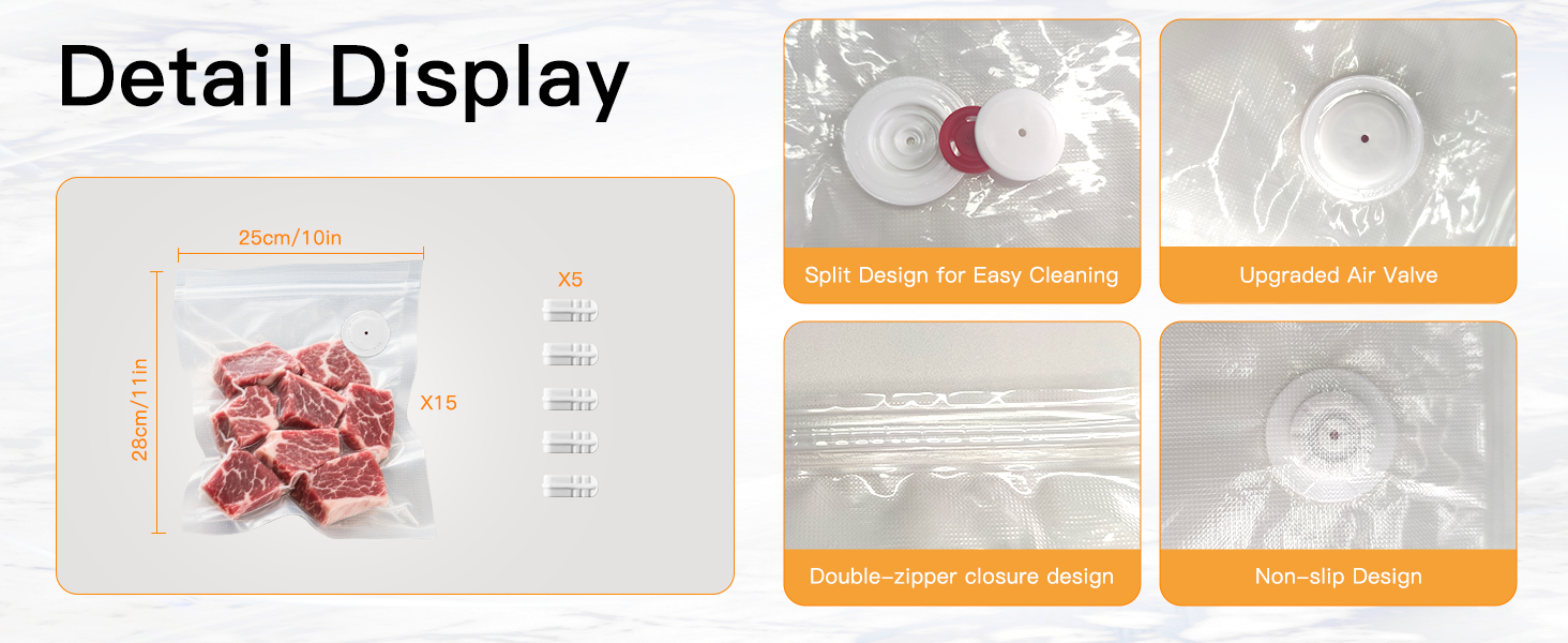 Vacuum Zipper Bags