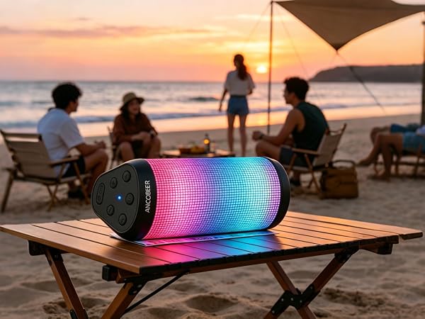 Bluetooth speaker can use for outdoor, beach, poolside