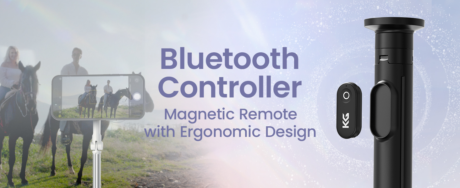 remote-controlled selfie stick with tripod