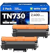 TN730 Black Toner Cartridge 2-Pack Compatible Replacement for Brother TN-730 TN760 TN-760 MFC-L27...