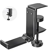 tempsnug Aluminum Headphone Stand Hanger Foldable with Cable Organizer Headset Holder, Non-Slip D...