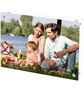 Cherrich Acrylic Picture Frame 3x5, Double Sided Photo Frames for Refrigerator with Magnetic Corn...